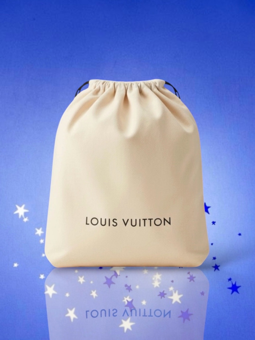 💞Louis Vuitton Drawstring Dust Bag w/ "LOUIS VUITTON" Logo • Extra Large